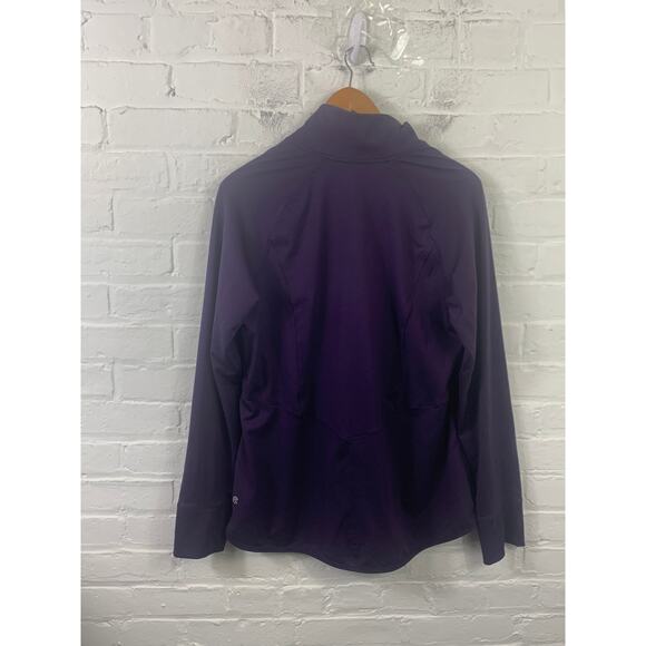 Champion Women's Training Full Zip Track Jacket Long Sleeve Purple Size XL - Picture 2 of 4